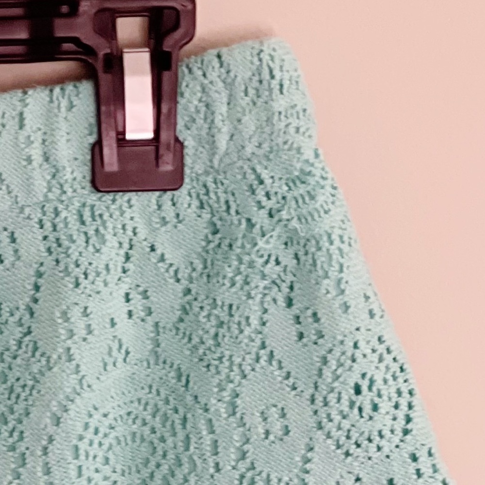 Aerie Teal Crochet Shorts Size Small - Picture 4 of 9